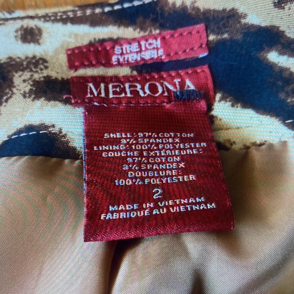 Women's Tan and Brown Skirt - Picture 3 of 3